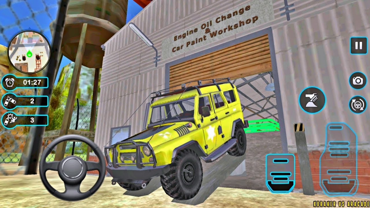 Car Wash Garage Service Workshop - 4x4 Safari Vehicle Modern Auto Wash - Android Gameplay