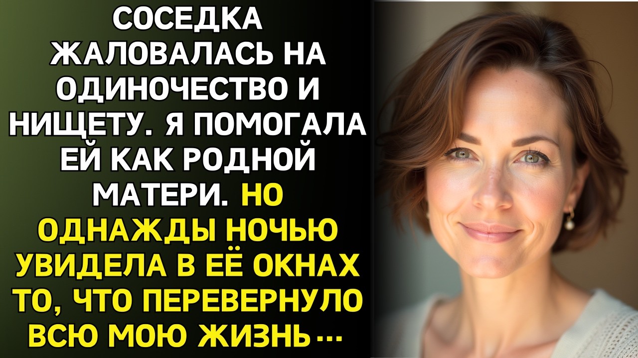 Соседка казалась такой одинокой... Пока я не узнала, ЧТО она делает по ночам...