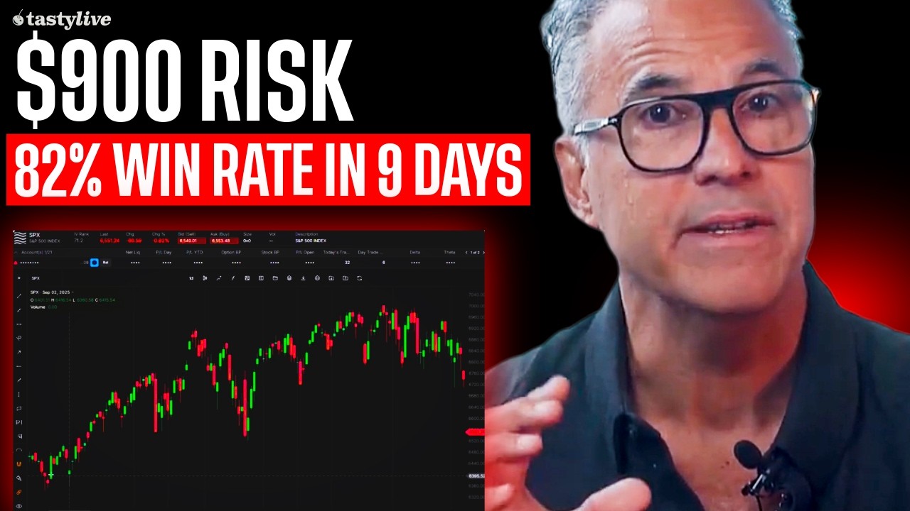 $900 in Buying Power. 82% Probability of Success. Tony Battista's Live SPX Trade Today.
