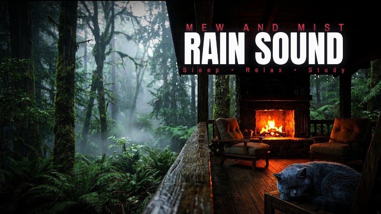 🔴 LIVE 24/7 Aesthetic Forest Rain Sounds for Sleep, Studying & Focus ASMR
