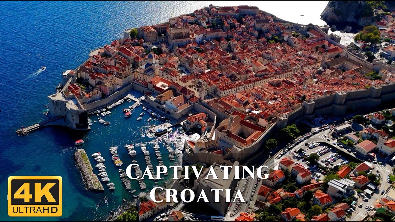Captivating Croatia: Aerial Drone Footage | TV Art Screensaver in 4K UHD with Beautiful Music