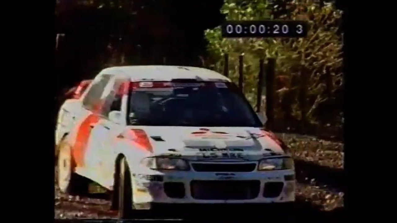 1994 Rally New Zealand - Works Mitsubishi Lancer Evolution II Spectator Stage Runs