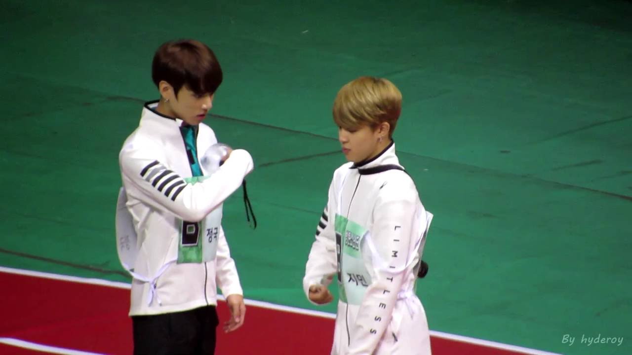 (Fancam)20160829-방탄소년단 BTS 아육대 지민&정국Jikook moment