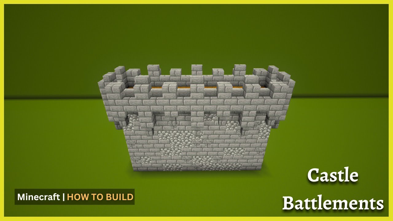 How to Build Castle Battlements | Minecraft Tutorial