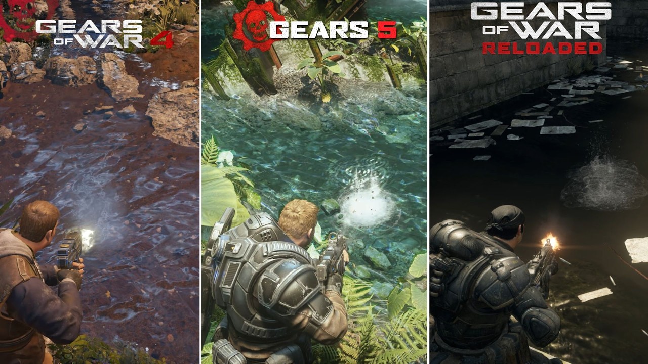 Gears of War: 4 vs 5 vs Reloaded – Physics, Detail & Realism Comparison
