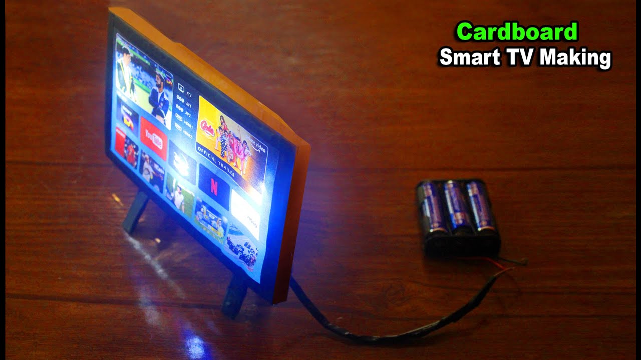 How to make SMART TV at home Using Cardboard - Making Cardboard TV - TV Making
