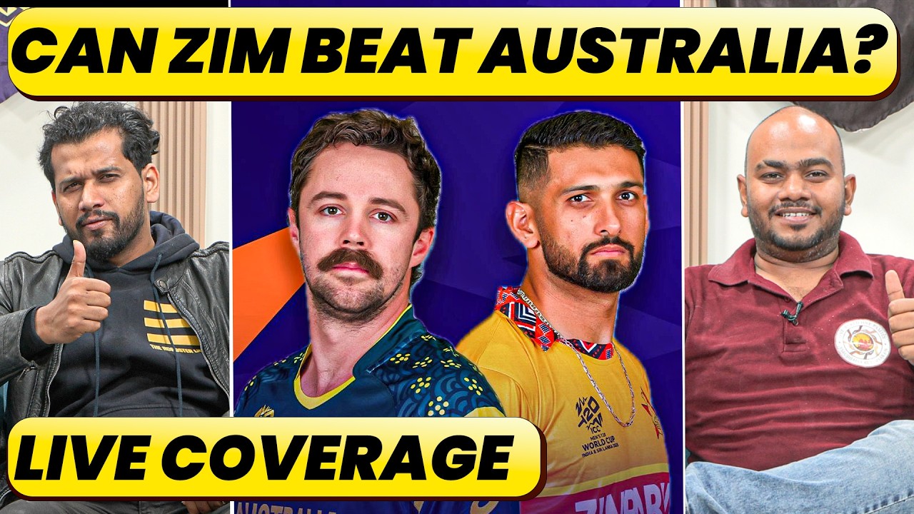 🔴AUS VS ZIM T20 WC : TIM DAVID IS BACK, CAN ZIMBABWE UPSET 'INJURED' AUSTRALIA? BIG GAME IN GROUP B
