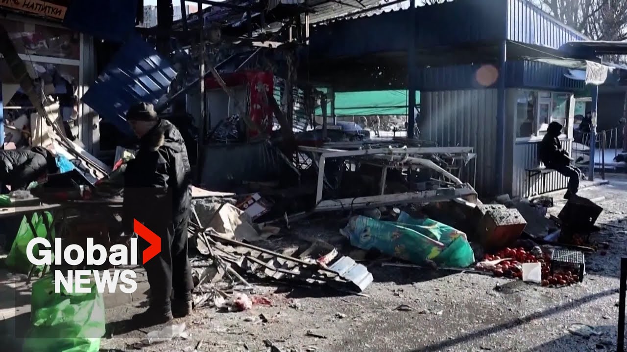 &ldquo;The woman is gone&rdquo;: Families mourn as Donetsk market shelling kills at least 25