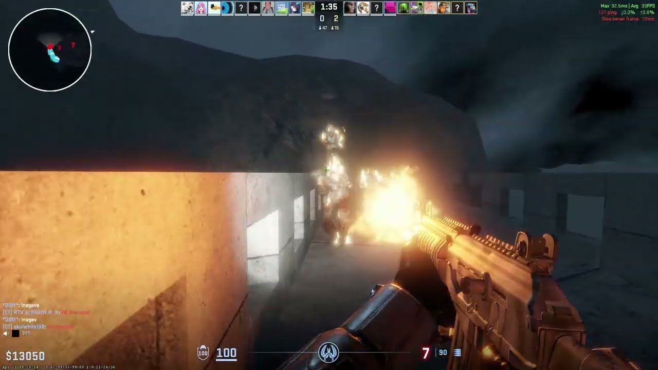 CS 2 Zombie escape barrage p on GFL server