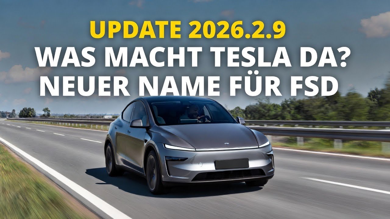 Tesla Software Update 2026.2.9: Was macht Tesla da? Neue Namen für FSD und Autopilot