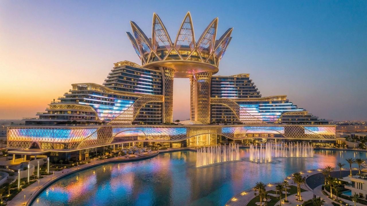 Inside Dubai’s $7,200,000,000 Royal Crown Palace | Ultra Luxury in 4K 🌅🌙