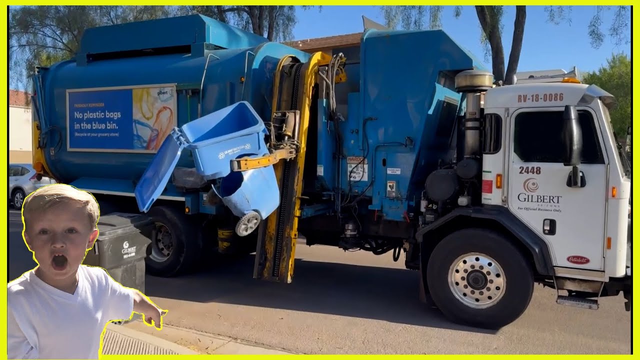 Oh No! The Garbage Can! #garbagetruck