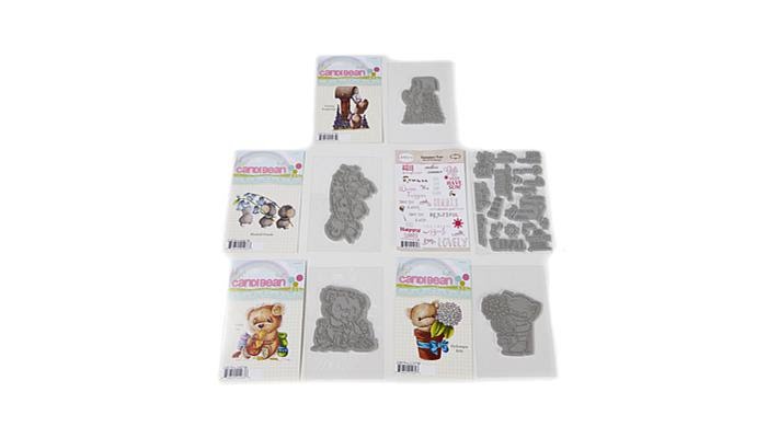 Little Darlings CandiBean Furry Friends Rubber Stamps