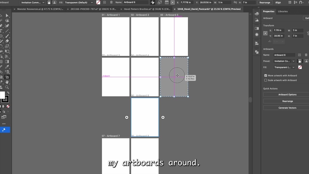 Postcard Assignment Set-up