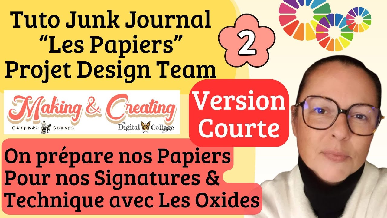 Tuto Junk Journal Partie 2 / VS Courte / Les Papiers / DT Digital Collage Club & Making and Creating