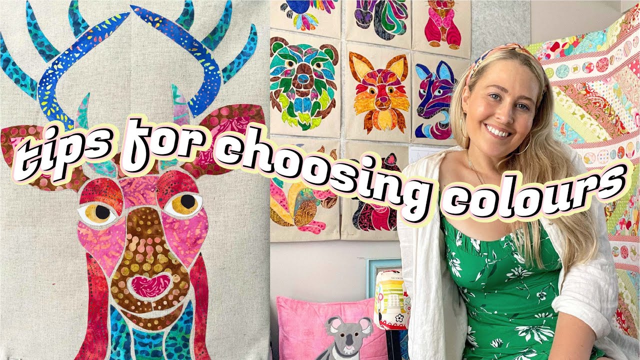 How to Machine Applique: Tips for Choosing Colours by Textile Artist Alaura Poole