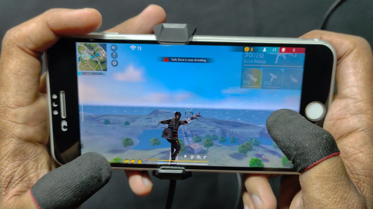 iPhone 8 Plus Free Fire Gameplay Handcam🔥Solo vs Squad Full Ranked Match - Part 9 #devilmahashay