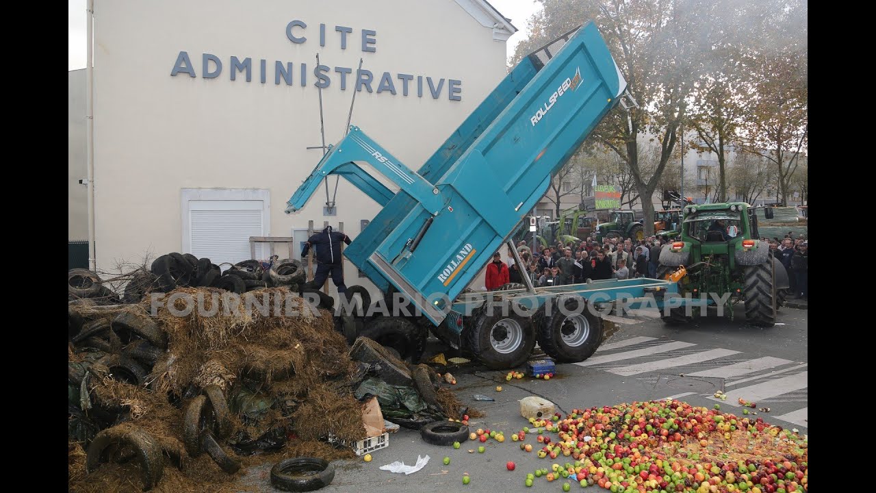 Manifestation agriculteurs ANGERS ( le 05/11/2014 )