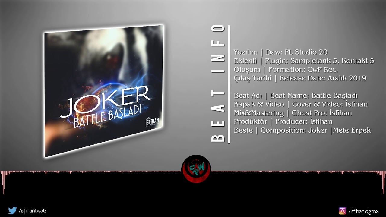 Joker - Battle Başladı (2019 Free Battle Beat) (Prod By. İsfihan) #remakebeat