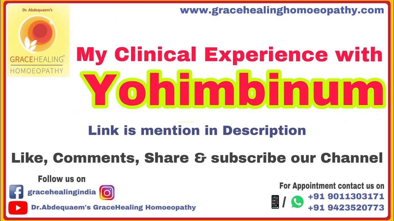 My Clinical Experience with Yohimbinum