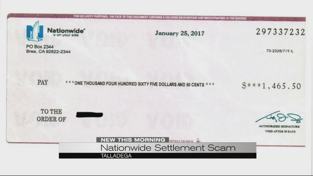 settlement scam