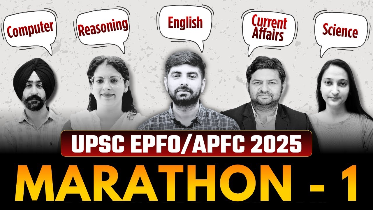 UPSC EPFO/APFC 2025 | Marathon - 1 | Success Tree