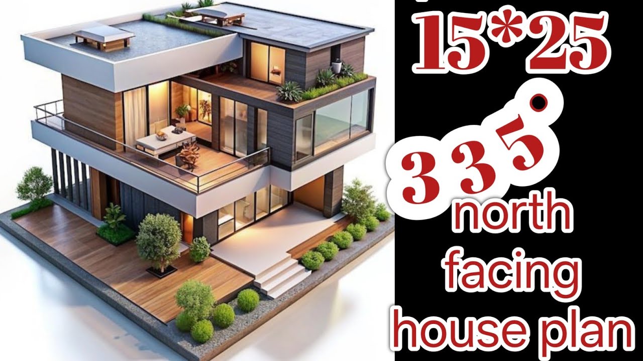 15*25 north facing house plan. Vastu perfect 