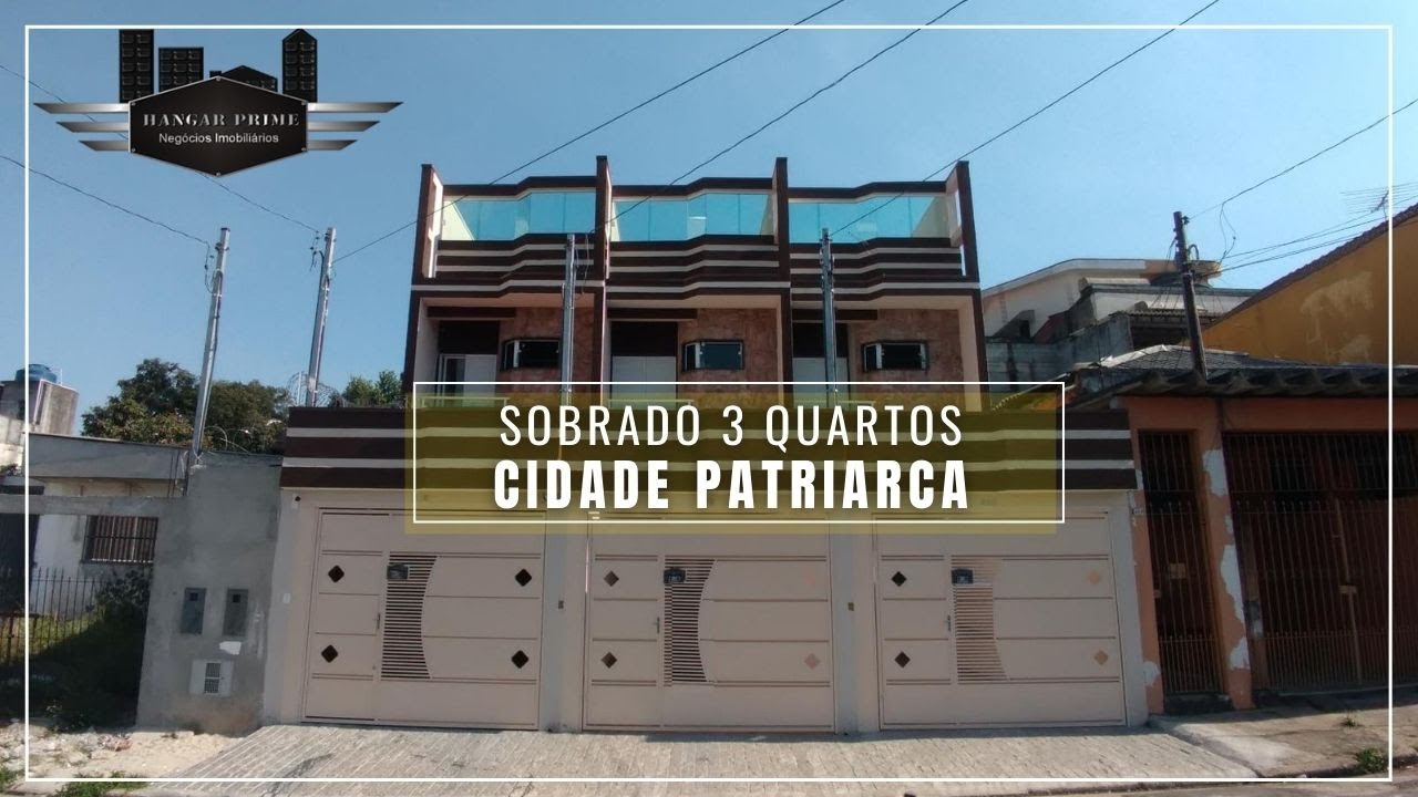 Sobrado 3 dormitórios na Cidade Patriarca ao lado do metrô Patriarca