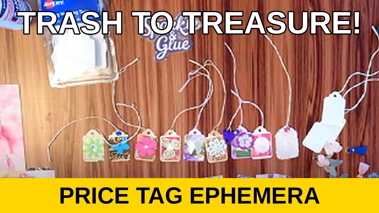 The Transformation: From Price Tags to Pretty Ephemera! 🌸