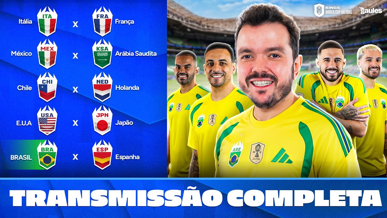 DIA 1 | BRASIL X ESPANHA | WORLD CUP NATIONS | - Siga @Gaules nas redes sociais!