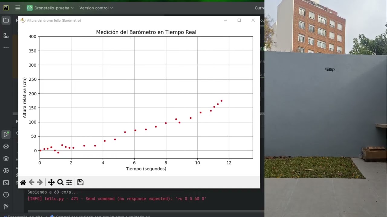 Drone -  altura a partir del bar&oacute;metro
