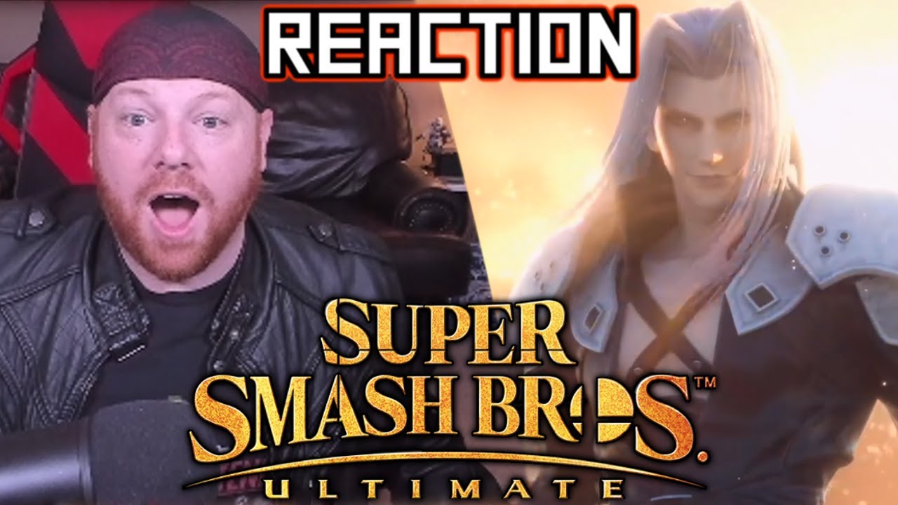 KRIMSON KB REACTS: SEPHIROTH IS IN SMASH ULTIMATE!!!!!