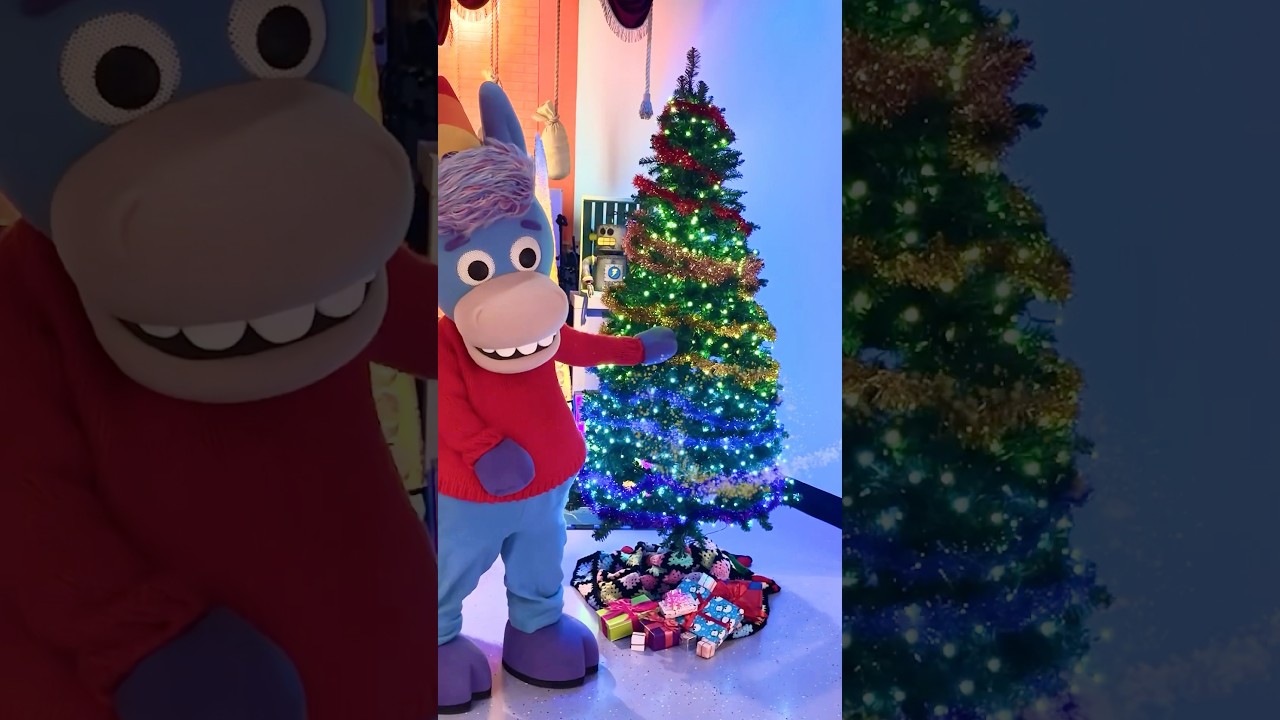 A magical Christmas tree lighting ✨🎄