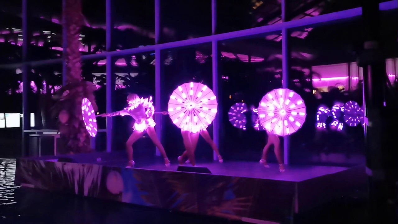 Light of Dance/Cyborg live on stage /LED Tanzshow/light dance show