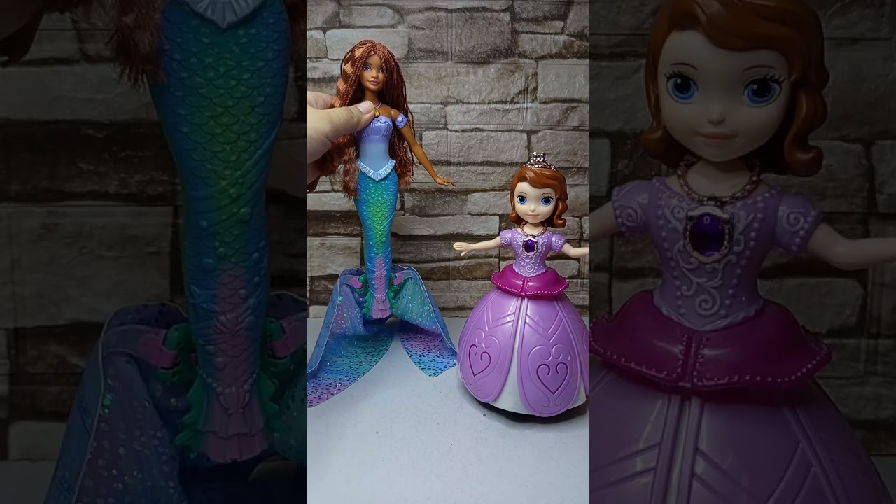 satisfying & unboxing Princess Sofia & Ariel mermaid