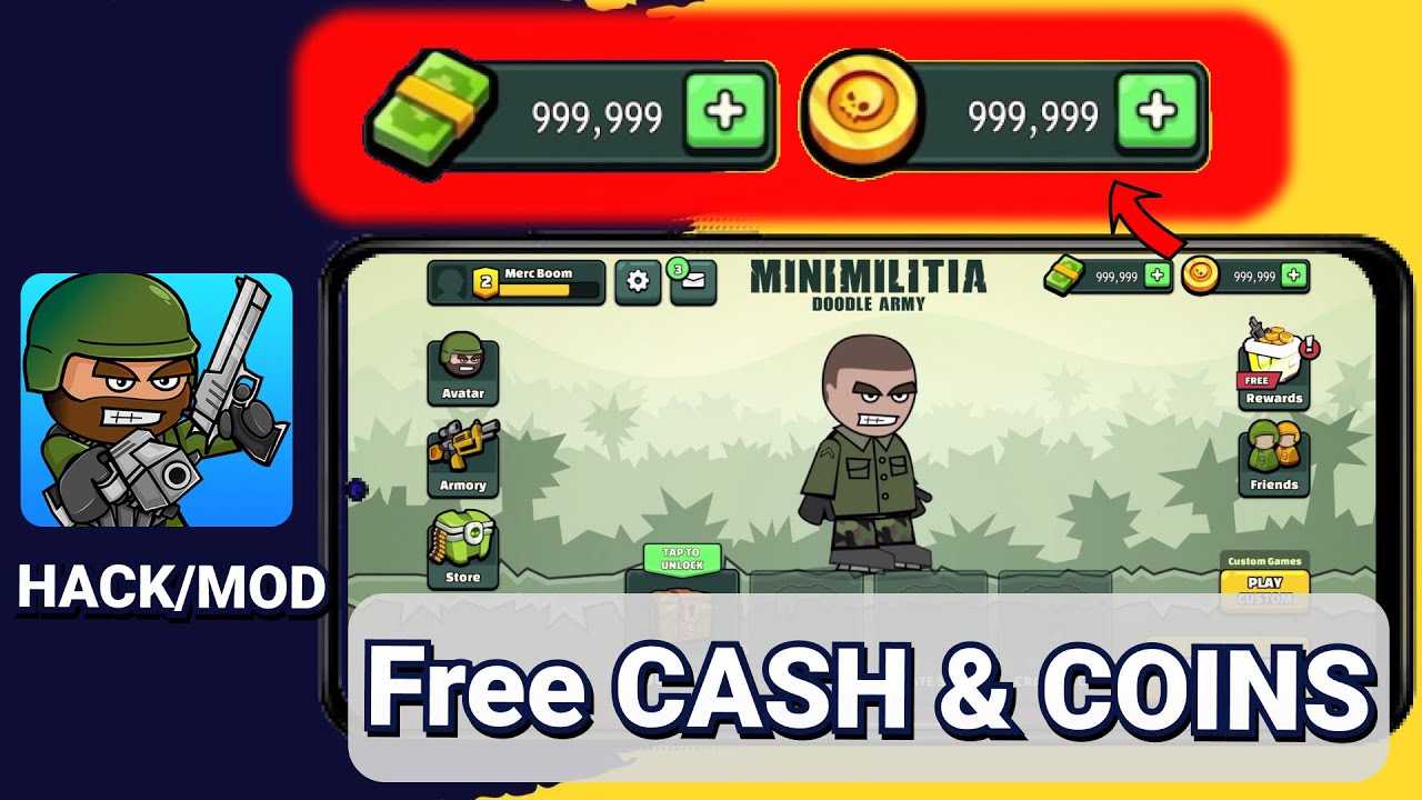 Mini Militia Hack/Mod 2026 ✅ Get Free Cash & Coins in Mini Militia (iOS & Android)