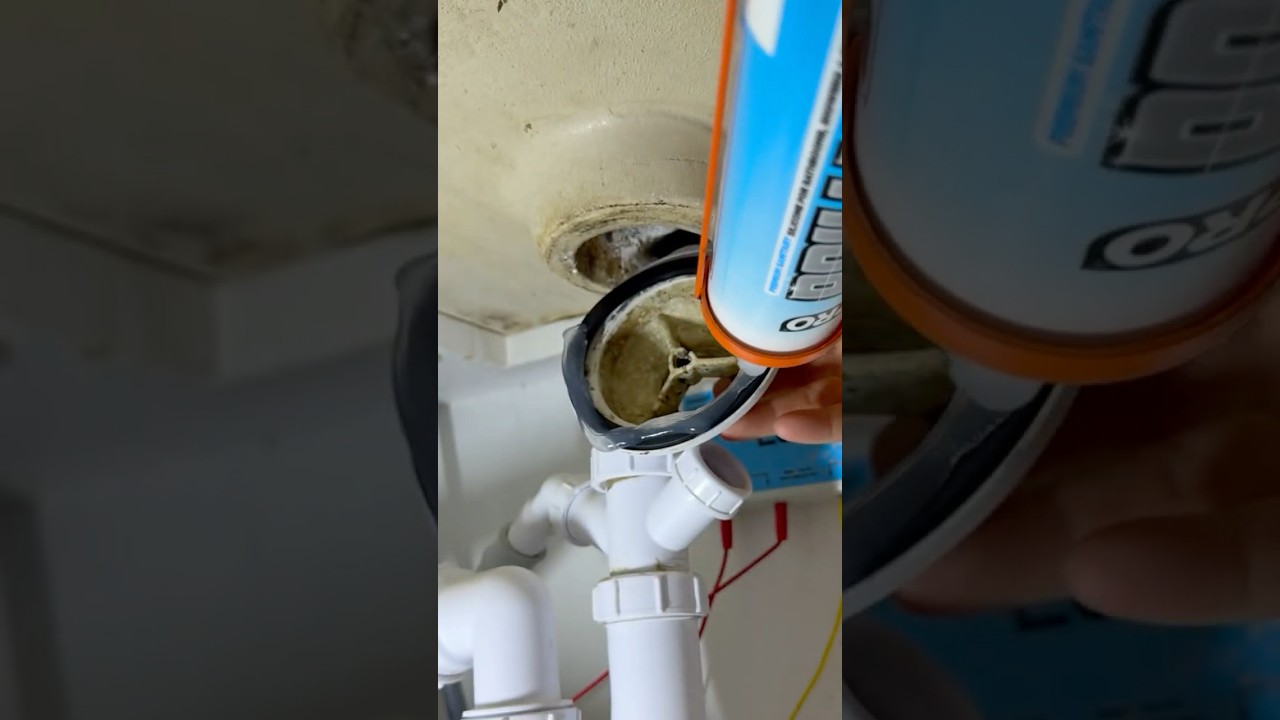 The fastest way to fix a leaking sink! #asmr #howto #diy #plumbing #fix #subscribe #shorts #tools