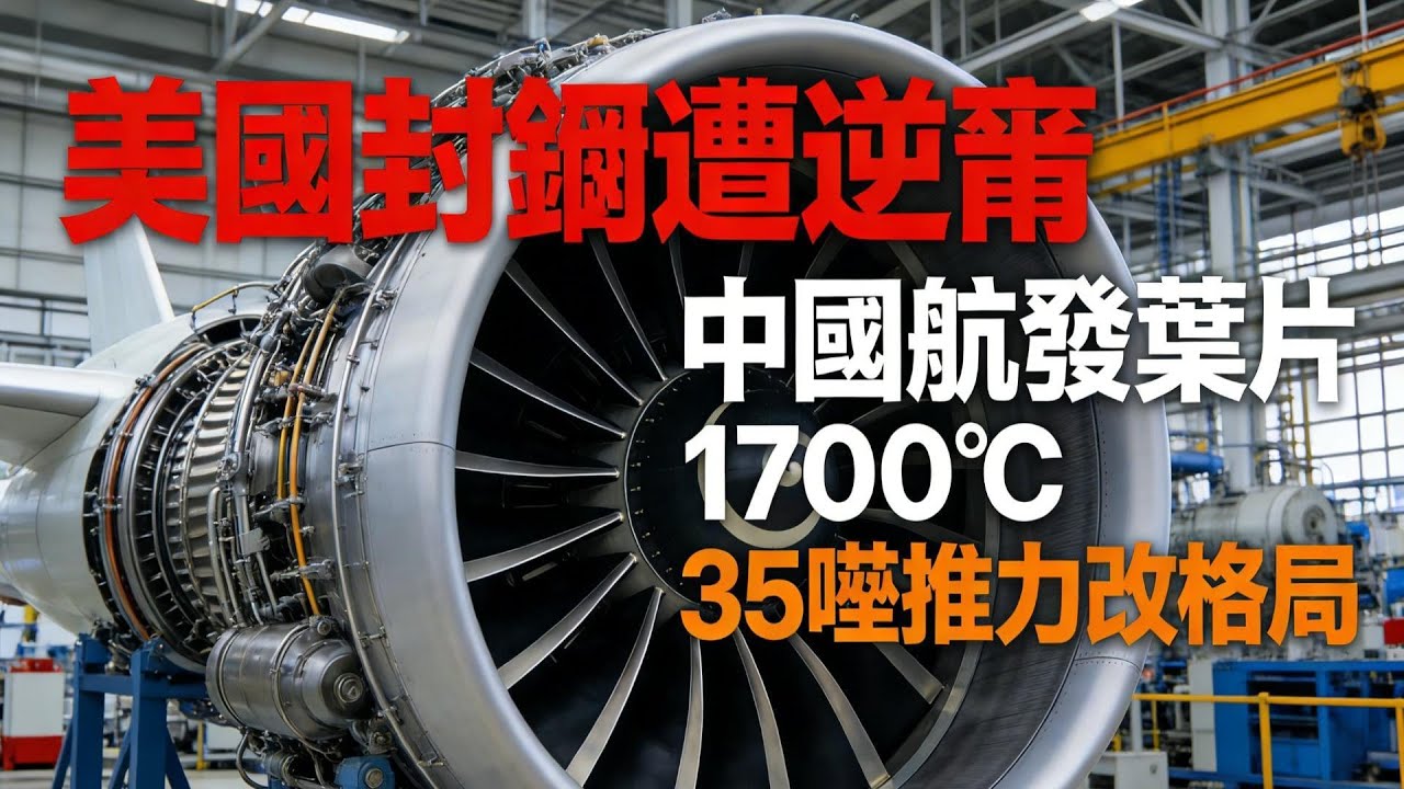 美國封鎖三年竟遭逆襲？中國航發葉片 1700℃逆天運轉35 噸推力改写全球格局？#中國科技突破 #航空發動機 #長江兩千 #大飛機 #技術逆襲 #西方封鎖 #高端製造 #國之重器 #太行系列 #航空動