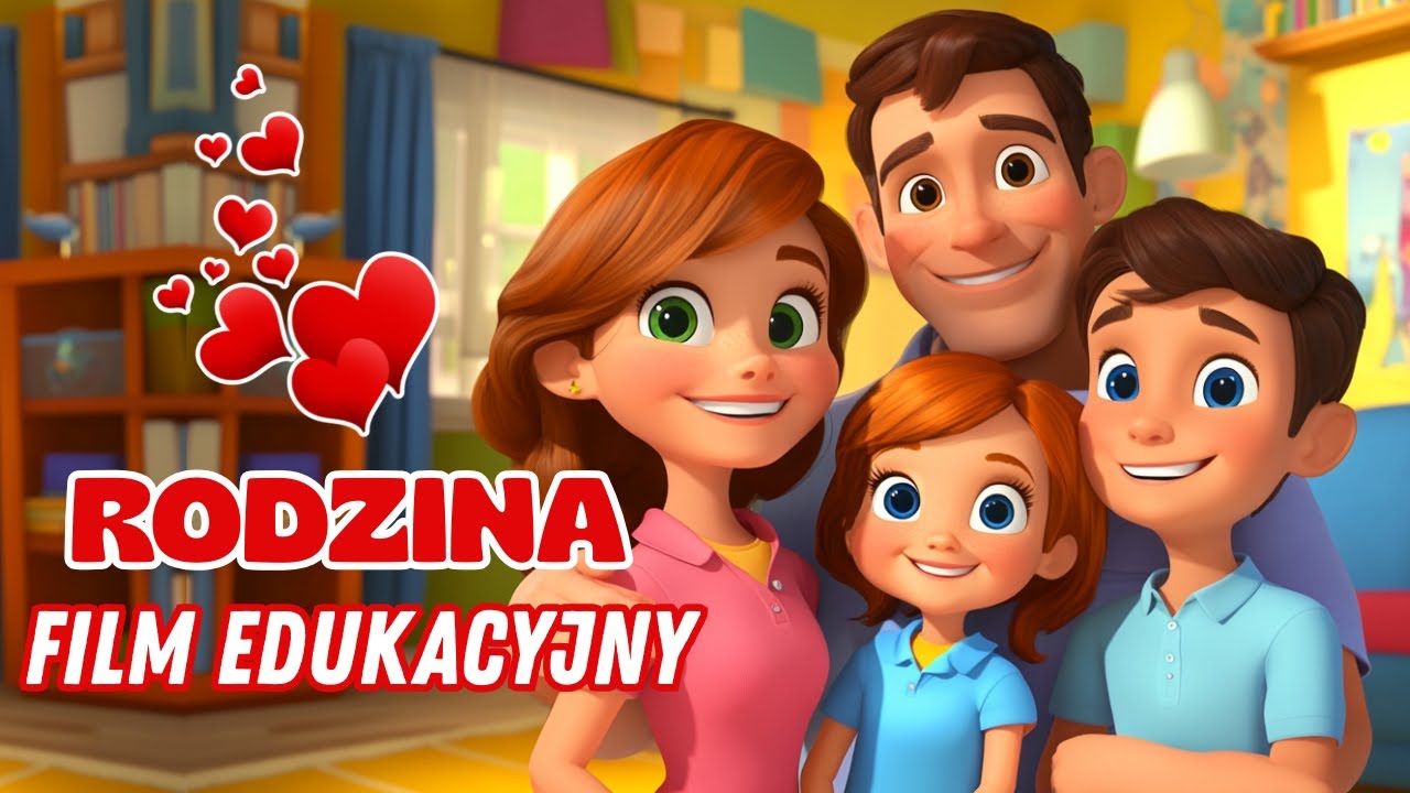 MOJA RODZINA - Film edukacyjny 👨‍👩‍👧‍👦 Dzień Mamy, Dzień Taty, Dzień Dziecka 💟