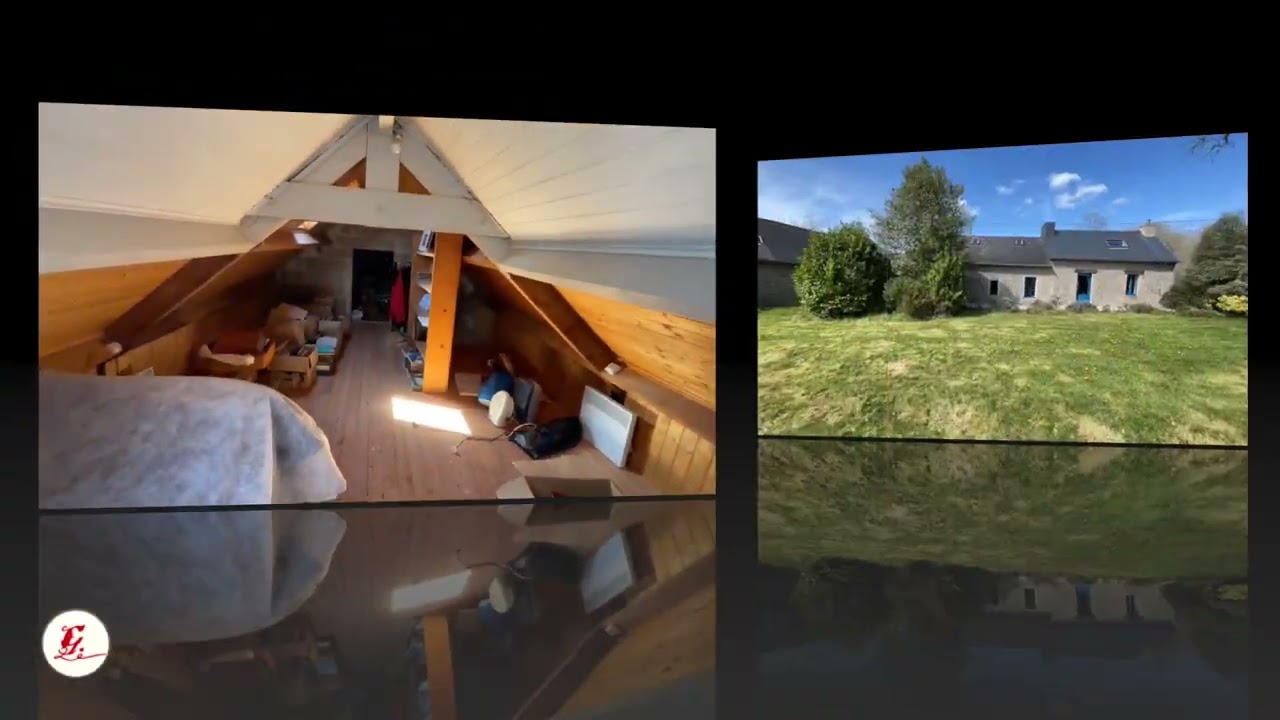 Longère - 2 Chambres – Grange – Combles aménageables -Terrasse – Jardin de 1,5 hectare avec bois