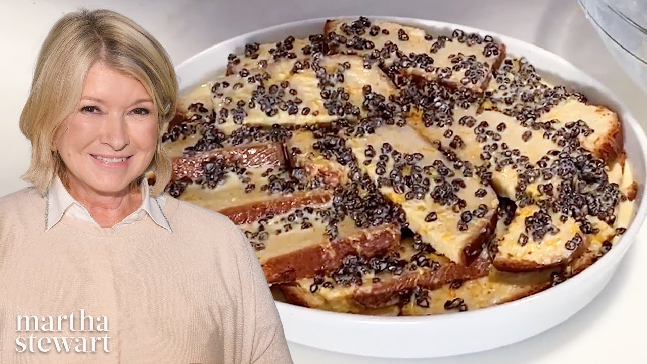 Martha Makes Delicious Dried Currant Bread Pudding | Homeschool with Martha | Everyday Food