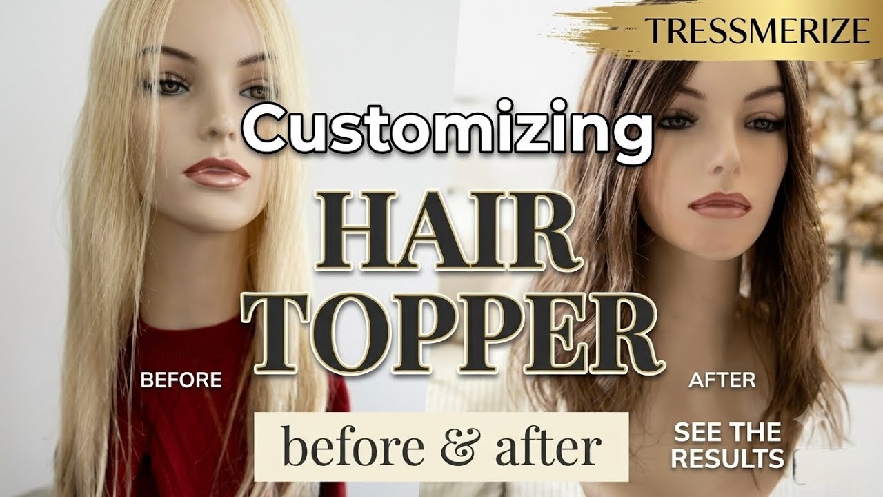 HOW TO COLOR CUSTOMIZE YOUR HAIR TOPPER  | Tressmerize