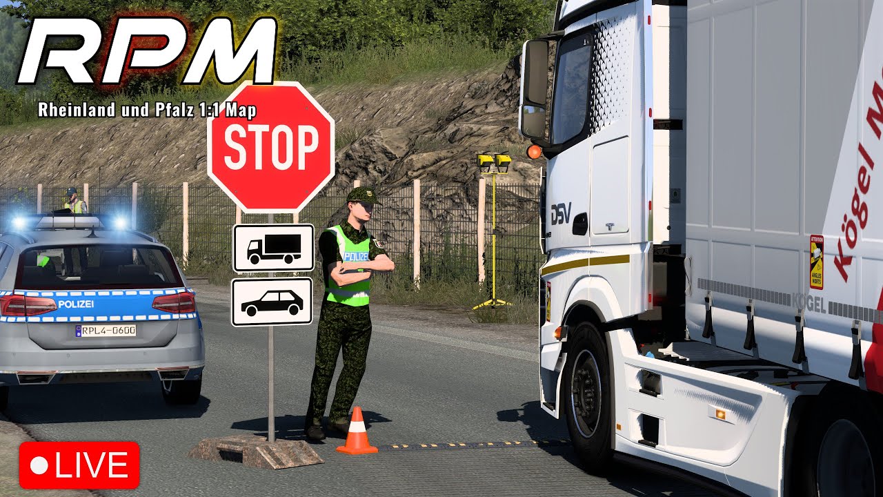 ETS2 1.49 I RPM - Rheinland & Pfalz 1:1 Map I SonntagsTour 🔴 LIVE [2571] EURO TRUCK SIMULATOR 2