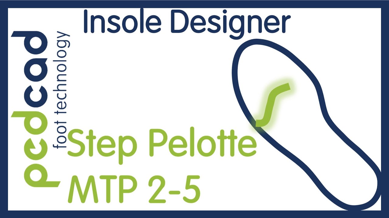 Insole Designer Tutorial Pt. 19 - Step Pelotte MTP 2-5 // Stufenpelotte MFK 2-5