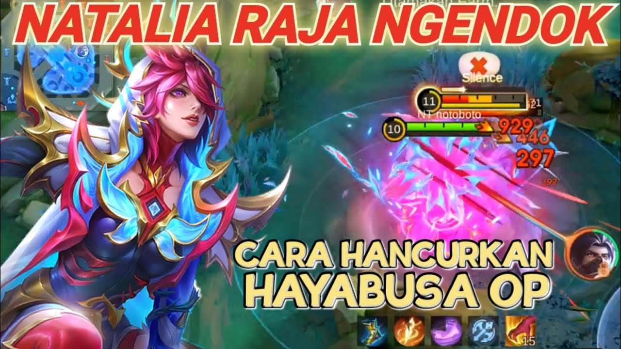 NATALIA MODE RUMPUT HANCURKAN HAYABUSA OVER POWER ‼️ MOBILE LEGENDS 