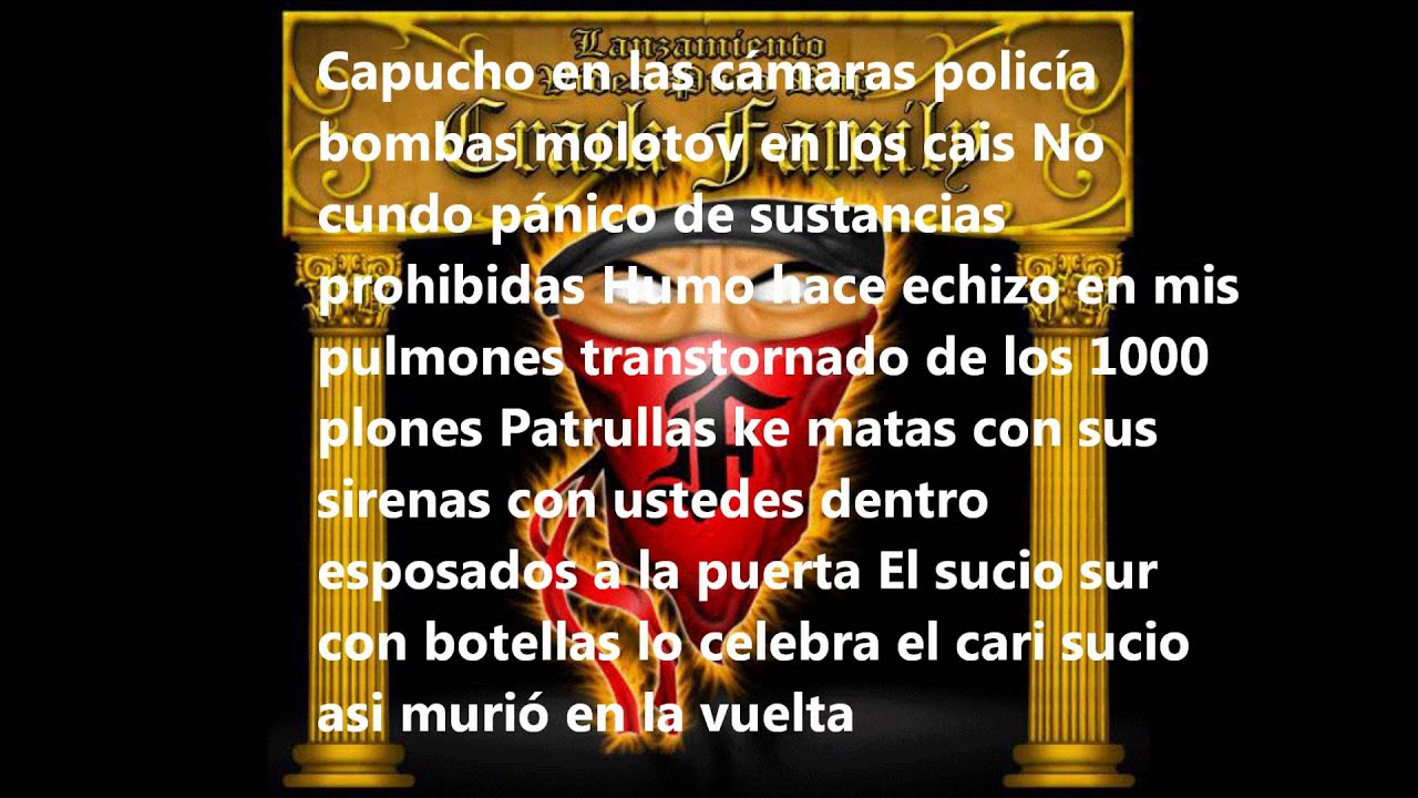 La Furia Fondo Blanco . Letra