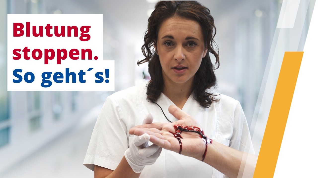 Starke Blutung stoppen - so geht&acute;s!