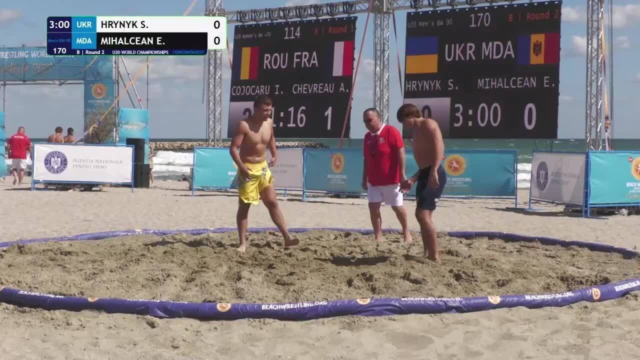 Stanislav HRYNYK (UKR) vs. Eugeniu MIHALCEAN (MDA) &bull; B | Round 2 &bull; Men's BW 90Kg