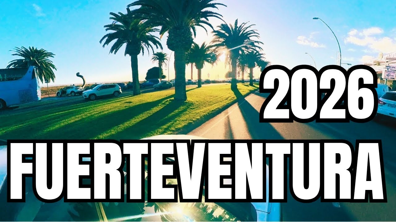 Fuerteventura! Driving Through Morro Jable & Jandía 🇪🇸 | Ruhige Autofahrt, Palmen & Hotels | 