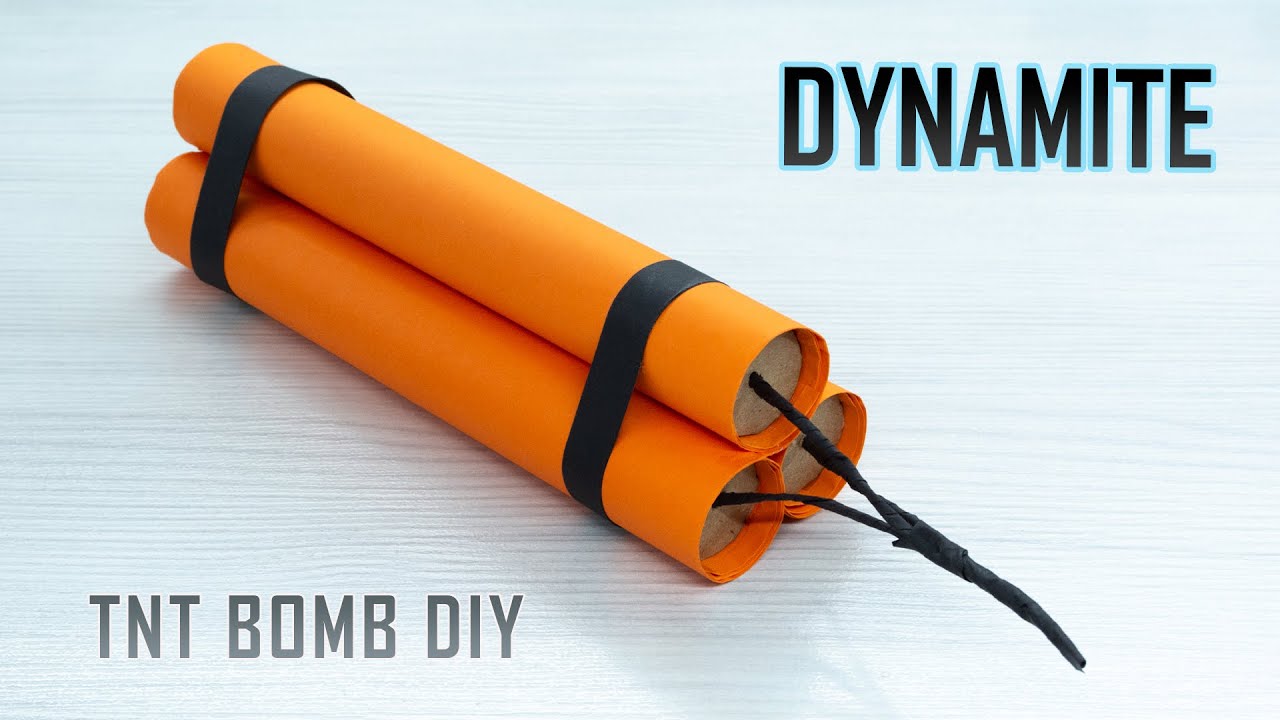 Paper Dynamite TNT BOMB DIY - Paper craft DYNAMITE !
